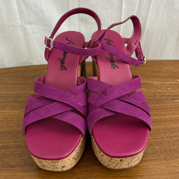 NWT Free People Lisbon Mary Jane Platform Heel in Verbena Womens Size 9/40 - Picture 2 of 7